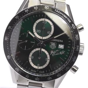 ☆良品☆保証書【TAG HEUER】タグホイヤー カレラ クロノグラフ CV201F.BA0794 グレートオーシャンロード 自動巻き メンズ【ev15】