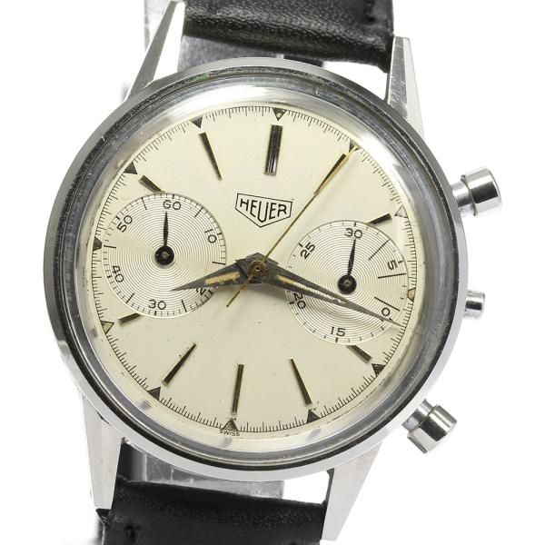 ☆ジャンク【Heuer】ホイヤー クロノグラフ cal.92 手巻き メンズ【ev20】