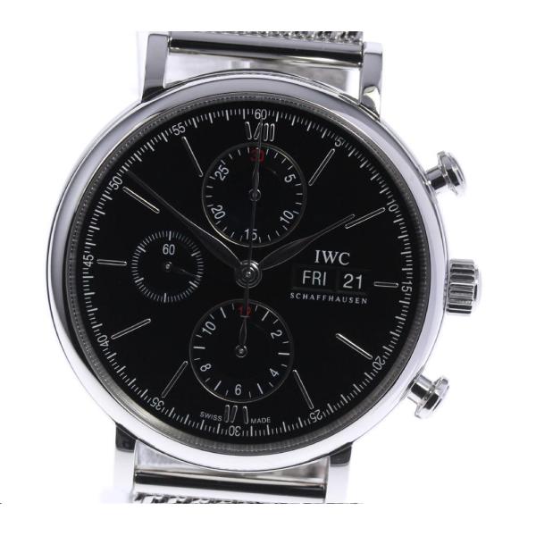 美品★箱・保【IWC】ポートフィノ クロノグラフ IW391010 自動巻き メンズ