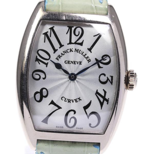 フランクミュラー FRANCK MULLER 7502QZ トノーカーべックス K18WG クォーツ...