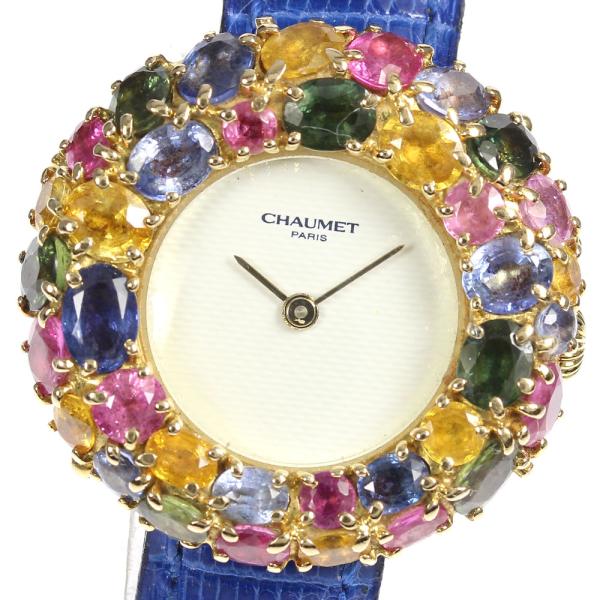 【Chaumet】ショーメ アノー K18YG マルチカラー 098913 クォーツ レディース【e...