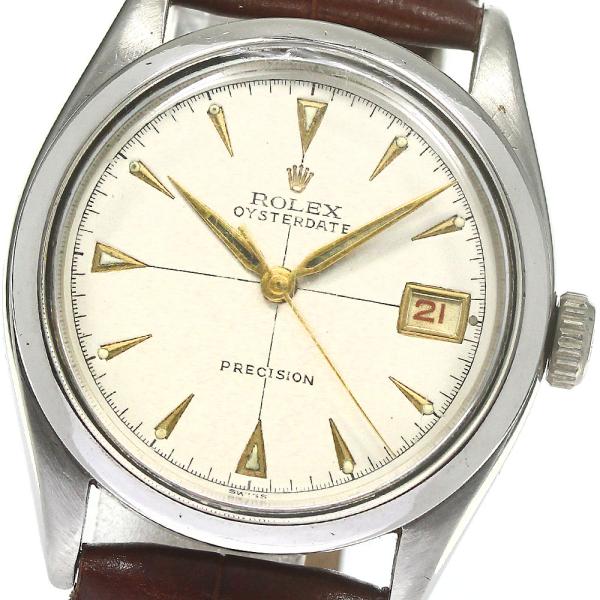 訳あり ロレックス ROLEX 6294 オイスターデイト プレシジョン cal.740 手巻き メ...