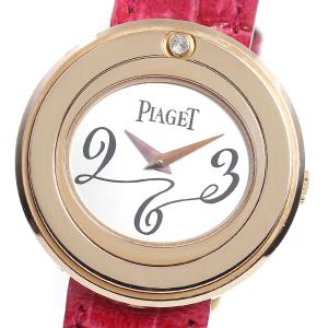 ピアジェ PIAGET P10402 ポセション K18PG 1Pダイヤ クォーツ レディース 良品 _720646【ev20】｜closer0510