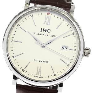 ☆良品 ★箱付き【IWC SCHAFFHAUSEN】IWC ポートフィノ デイト IW356501 ...