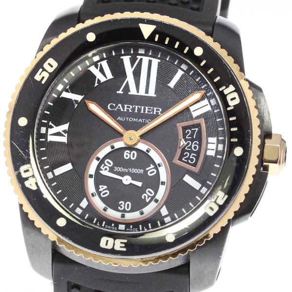 カルティエ CARTIER CRW2CA0004 カリブルドゥカルティエ ダイバー デイト 自動巻き...