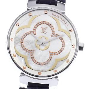 ルイ・ヴィトン LOUIS VUITTON Q13MB タンブール フォーエバー 12P ラグダイヤ クォーツ レディース 箱・保証書付き_880441【ev20】 楽天市場】ルイ・ヴィトン LOUIS VUITTON Q13MB タンブール