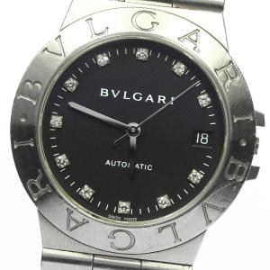 ジャンク ブルガリ BVLGARI LCV35S ディアゴノ 11Pダイヤ デイト 自動巻き メンズ...