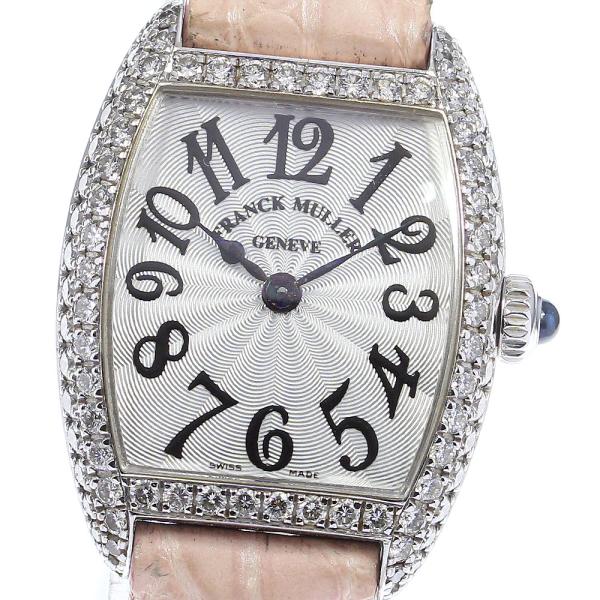 フランクミュラー FRANCK MULLER 2251QZD トノーカーベックス K18WG ダイヤ...