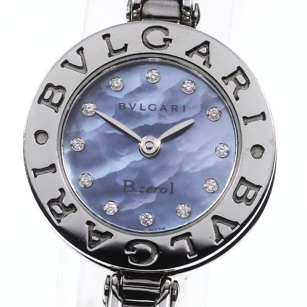 ブルガリ BVLGARI BZ22S B-zero1 バングル Sサイズ 12Pダイヤ クォーツ レ...