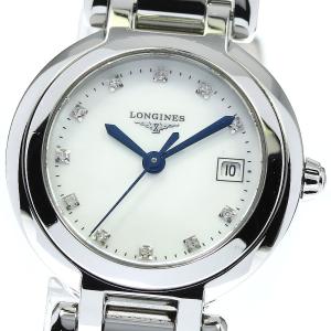 ロンジン LONGINES L8.110.4 プリマルナ 11Pダイヤモンド デイト クォーツ レデ...