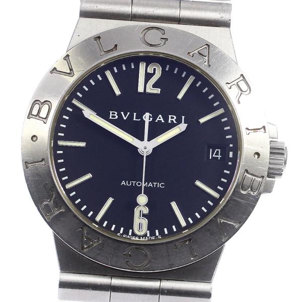 ブルガリ BVLGARI LCV35S ディアゴノ デイト 自動巻き メンズ _756325