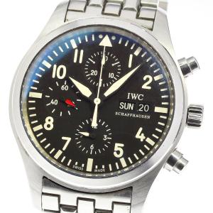 訳あり IWC IWC SCHAFFHAUSEN IW371704 パイロットウォッチ クロノグラフ...