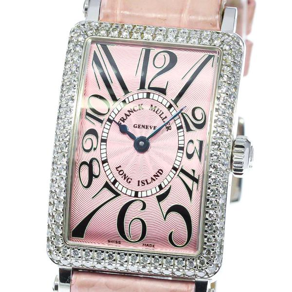 フランクミュラー FRANCK MULLER 900QZD ロングアイランド K18WG ダイヤベゼ...