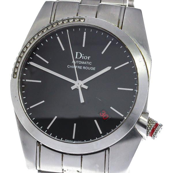 ディオール Dior CD084512 シフルルージュ ベゼルダイヤ 自動巻き メンズ _76457...