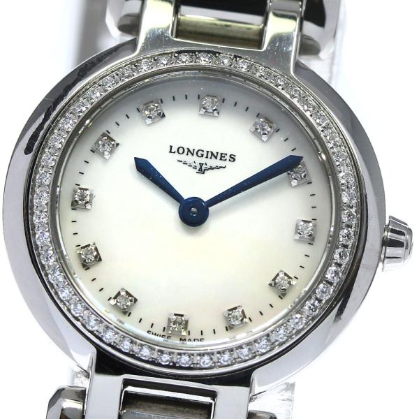 ロンジン LONGINES L8.109.0.87.6 プリマルナ 12P ダイヤべゼル クォーツ ...