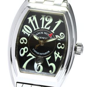 フランクミュラー FRANCK MULLER 8005LSC コンキスタドール デイト 自動巻き レディース 保証書付き_766711【ev10】｜closer0510