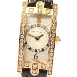 ハリーウィンストン HARRY WINSTON AVCQHM19WW018 アヴェニューC K18WG ダイヤベゼル クォーツ レディース 箱・保証書付き_748733 ハリーウィンストン HARRY WINSTON AVCQHM19WW018 アヴェニューC K18WG