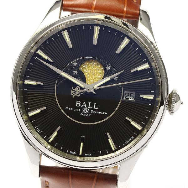 ボールウォッチ BALLWATCH NM3082D トレインマスター ムーンフェイズ デイト 自動巻...