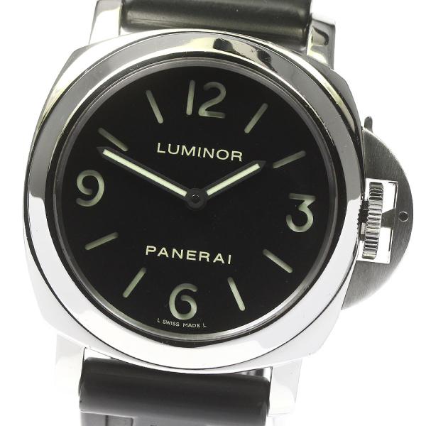 ベルト訳あり パネライ PANERAI PAM00112 ルミノールベース 手巻き メンズ 保証書付...