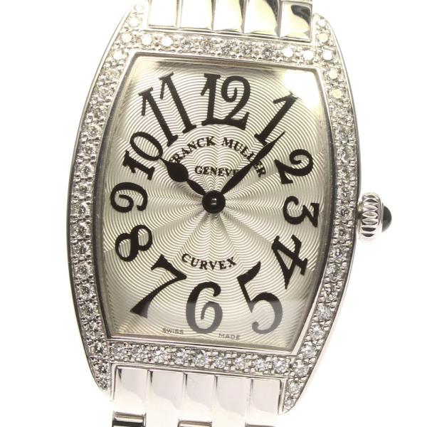 フランクミュラー FRANCK MULLER 1752QZDP トノー カーベックス ダイヤベゼル ...