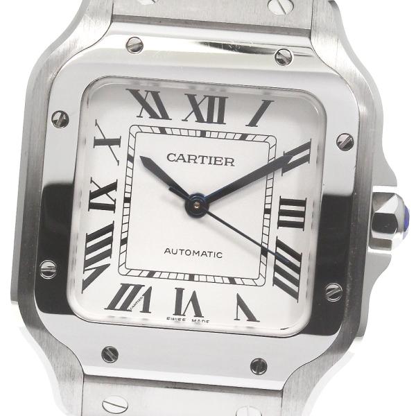 カルティエ CARTIER WSSA0010 サントス ドゥ カルティエ MM 自動巻き メンズ 良...