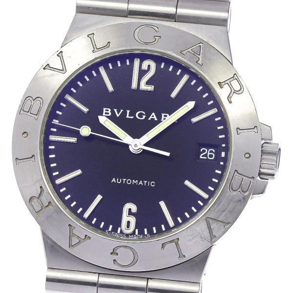 ブルガリ BVLGARI LCV35S ディアゴノ デイト 自動巻き メンズ 保証書付き_78442...