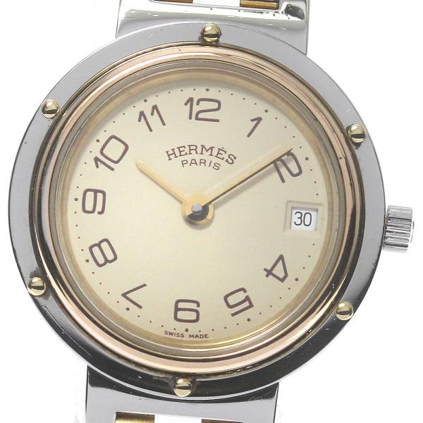 エルメス HERMES クリッパー デイト クォーツ レディース _785457