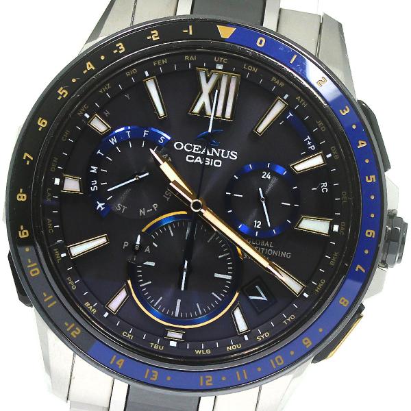 カシオ CASIO OCW-G1200-1AJF オシアナス GPS デイト ソーラー電波 メンズ ...