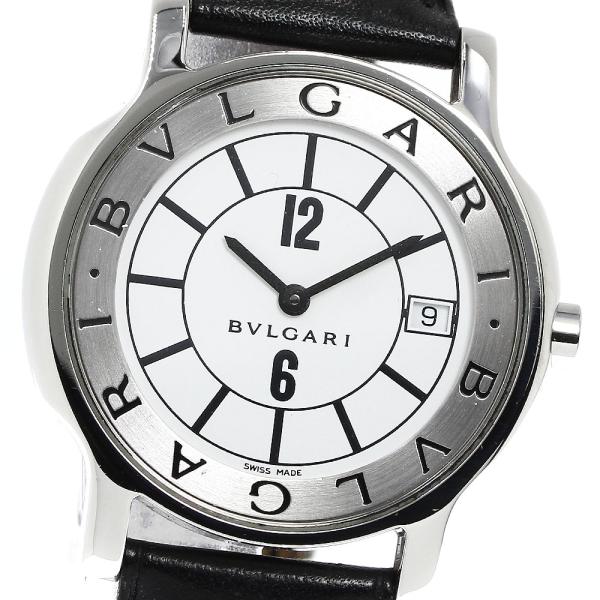 ブルガリ BVLGARI ST35S ソロテンポ デイト クォーツ メンズ 箱・保証書付き_7915...