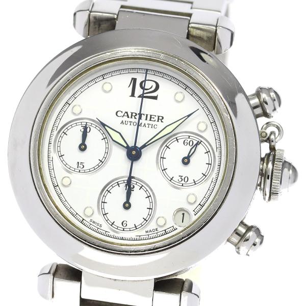 カルティエ CARTIER W31039M7 パシャC クロノ デイト 自動巻き ボーイズ _791...