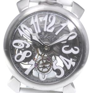 ガガミラノ GaGa MILANO 5310.01 マヌアーレ48MM スケルトン 手巻き メンズ ...