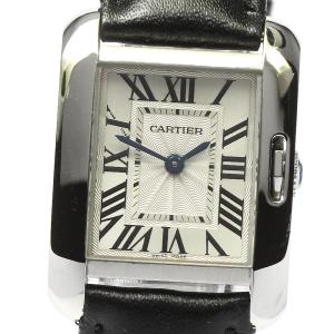 カルティエ CARTIER W5310022 タンクアングレーズSM クォーツ レディース _792...