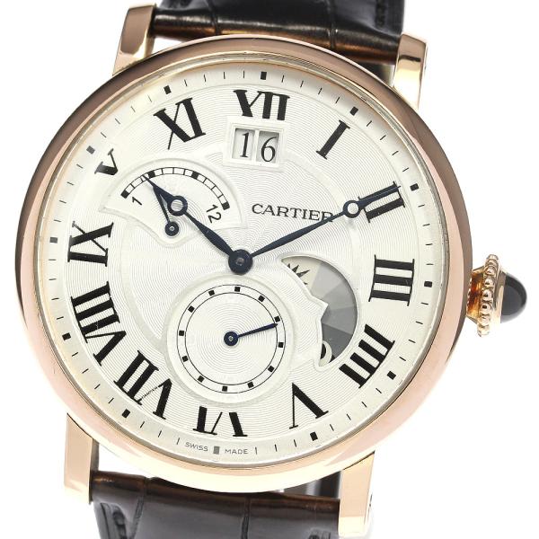 カルティエ CARTIER W1556240 ロトンド ドゥ カルティエ K18PG グランドデイト...