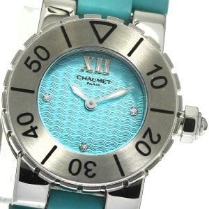 CHAUMET ショーメ 文字盤白 ダイヤ ホワイト 白ラバーベルト クラス