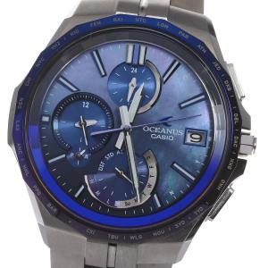 カシオ CASIO OCW-S5000AP-2AJF オシアナス マンタ Japan Indigo 藍 世界限定2000本 ソーラー電波 メンズ 極美品 箱・保証書付き_795941｜closer0510