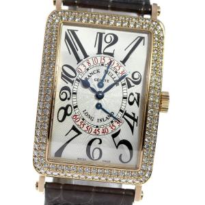 フランクミュラー FRANCK MULLER 1100DSRD ロングアイランド ビーレトログラード K18PG ダイヤベゼル 自動巻き メンズ 箱付き_798287｜closer0510