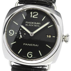 パネライ PANERAI PAM00388 ラジオミール ブラックシール デイト 自動巻き メンズ ...