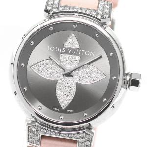 ルイ・ヴィトン LOUIS VUITTON Q121F タンブール フォーエバー ダイヤモンド クォ...