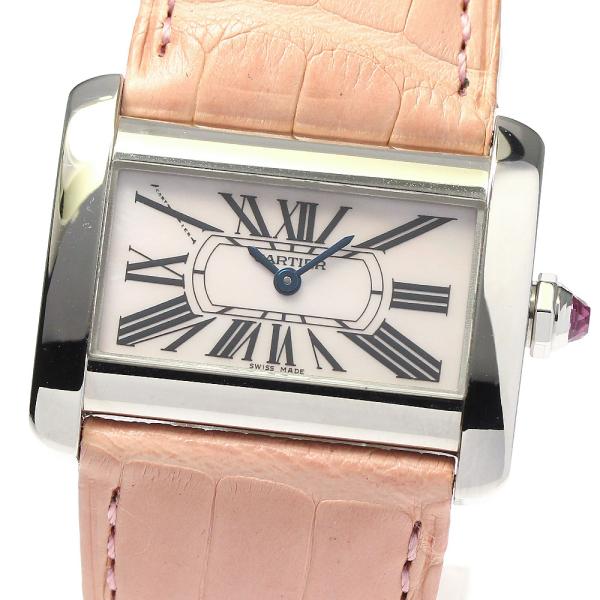 カルティエ CARTIER W6301455 タンクディヴァン ミニ クォーツ レディース 良品 _...