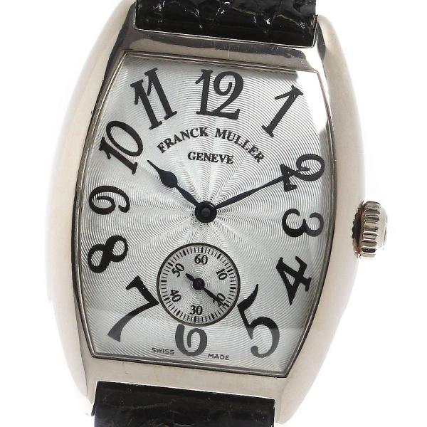 フランクミュラー FRANCK MULLER 7500S6 トノー カーベックス K18WG 手巻き...