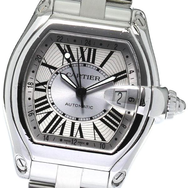 カルティエ CARTIER W62032X6 ロードスター デイト GMT 自動巻き メンズ _80...