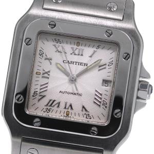 カルティエ CARTIER W20040D6 サントスガルベ LM デイト 自動巻き メンズ _80...