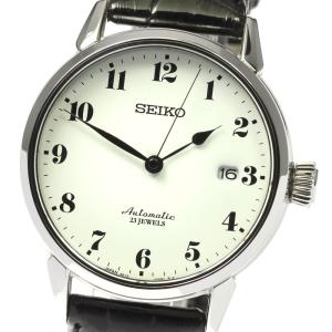 セイコー SEIKO 6R15-02Z0/SARX027 プレサージュ 琺瑯ダイヤル デイト 自動巻...