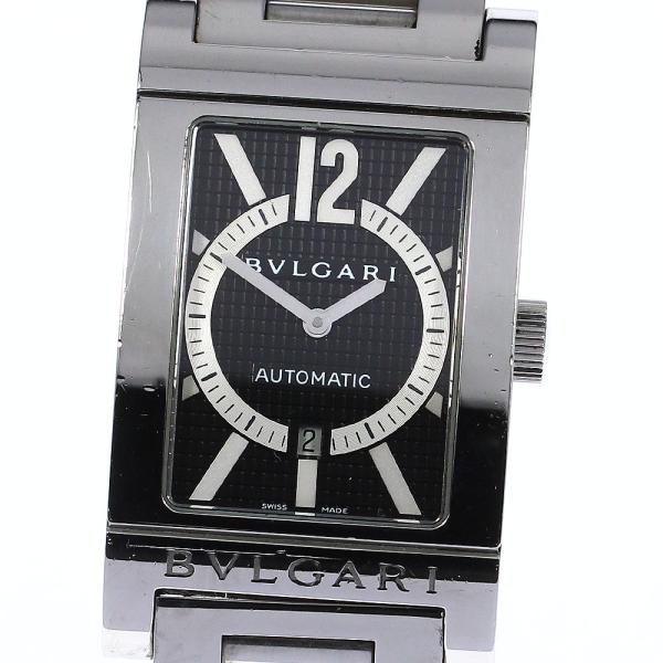 ブルガリ BVLGARI RT45S レッタンゴロ デイト 自動巻き メンズ _807454