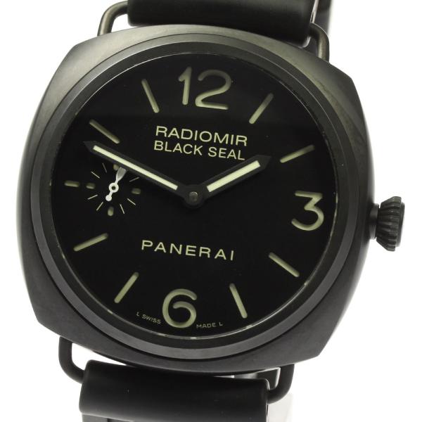 パネライ PANERAI PAM00292 ラジオミール ブラックシール 手巻き メンズ 良品 保証...