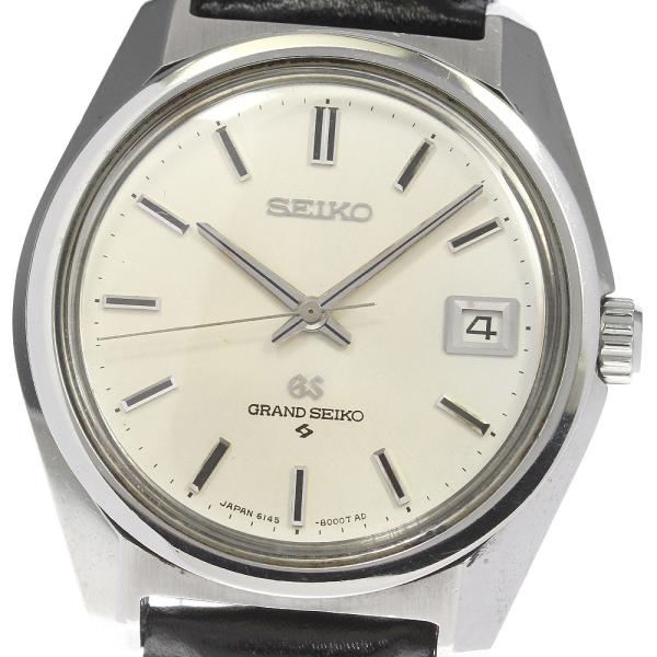 セイコー SEIKO 6145-8000 グランドセイコー ハイビート デイト 自動巻き メンズ _...