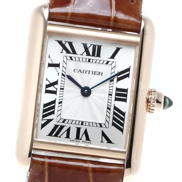 カルティエ CARTIER WGTA0010 タンクルイ K18PG 手巻き メンズ _814019