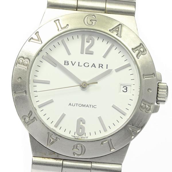 ブルガリ BVLGARI LCV35S ディアゴノ デイト 自動巻き メンズ 保証書付き_81458...