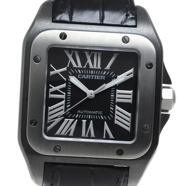 カルティエ CARTIER W2020010 サントス100 LM 自動巻き メンズ 良品 _816...