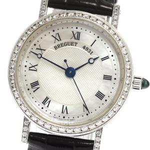 ブレゲ Breguet 8068 クラシック K18WG ダイヤベゼル 自動巻き レディース _819619